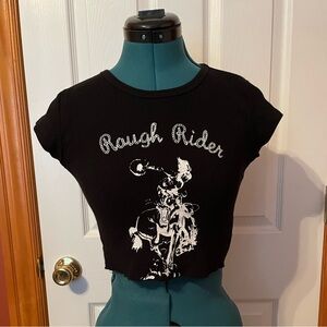 J Galt rough rider crop top small